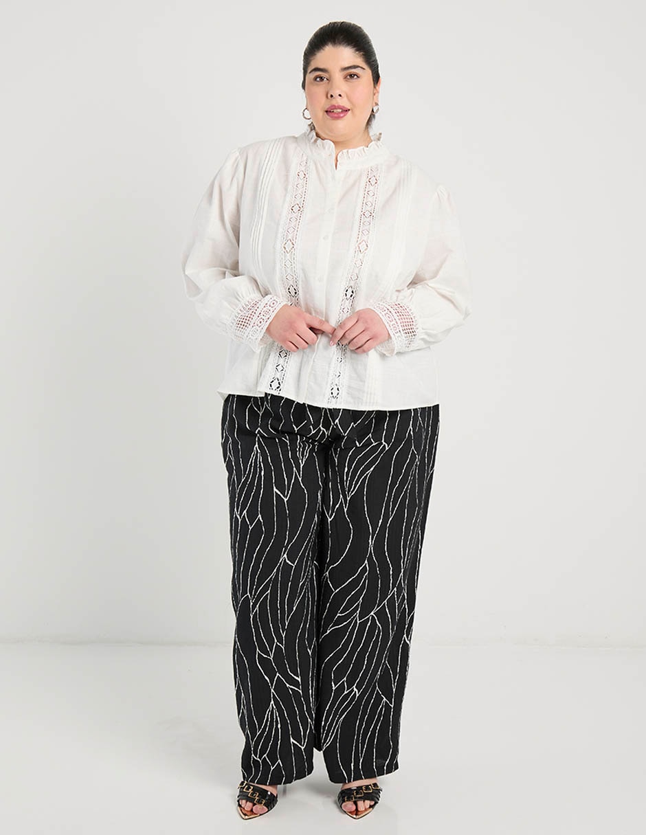 Blusa Weekend Plus manga larga para mujer 8
