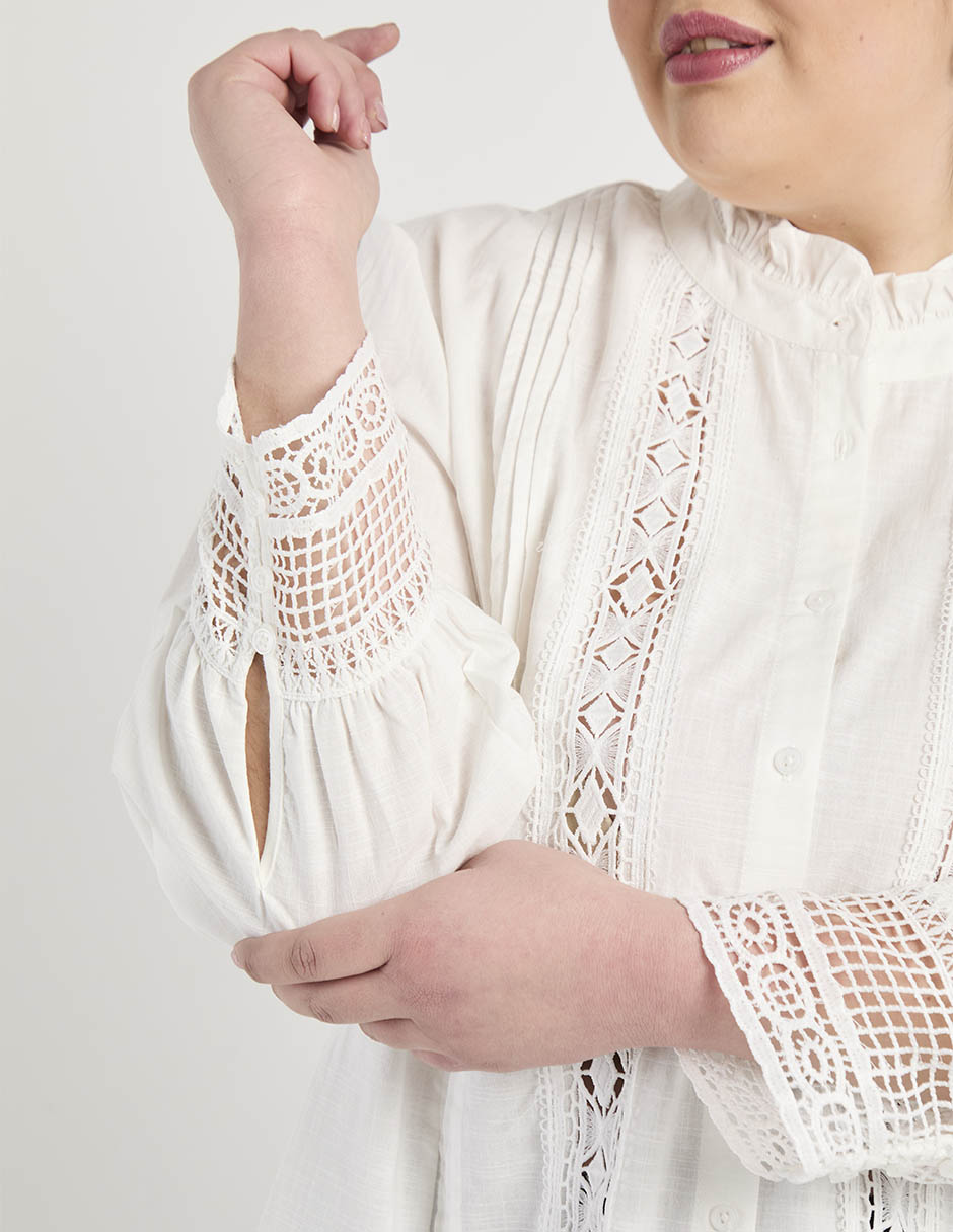 Blusa Weekend Plus manga larga para mujer 9