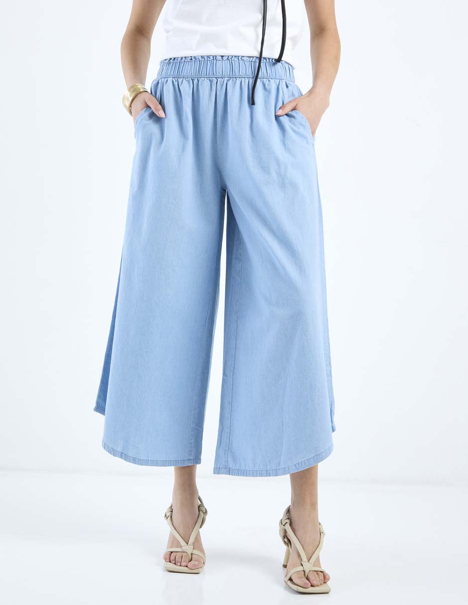 Pantalón coulotte amplio para mujer Pantalón coulotte amplio para mujer