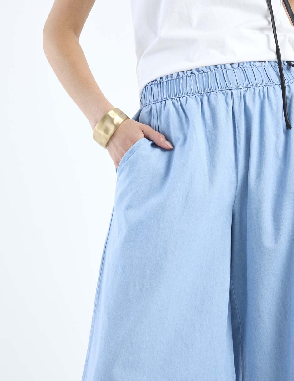 Pantalón coulotte amplio para mujer 3