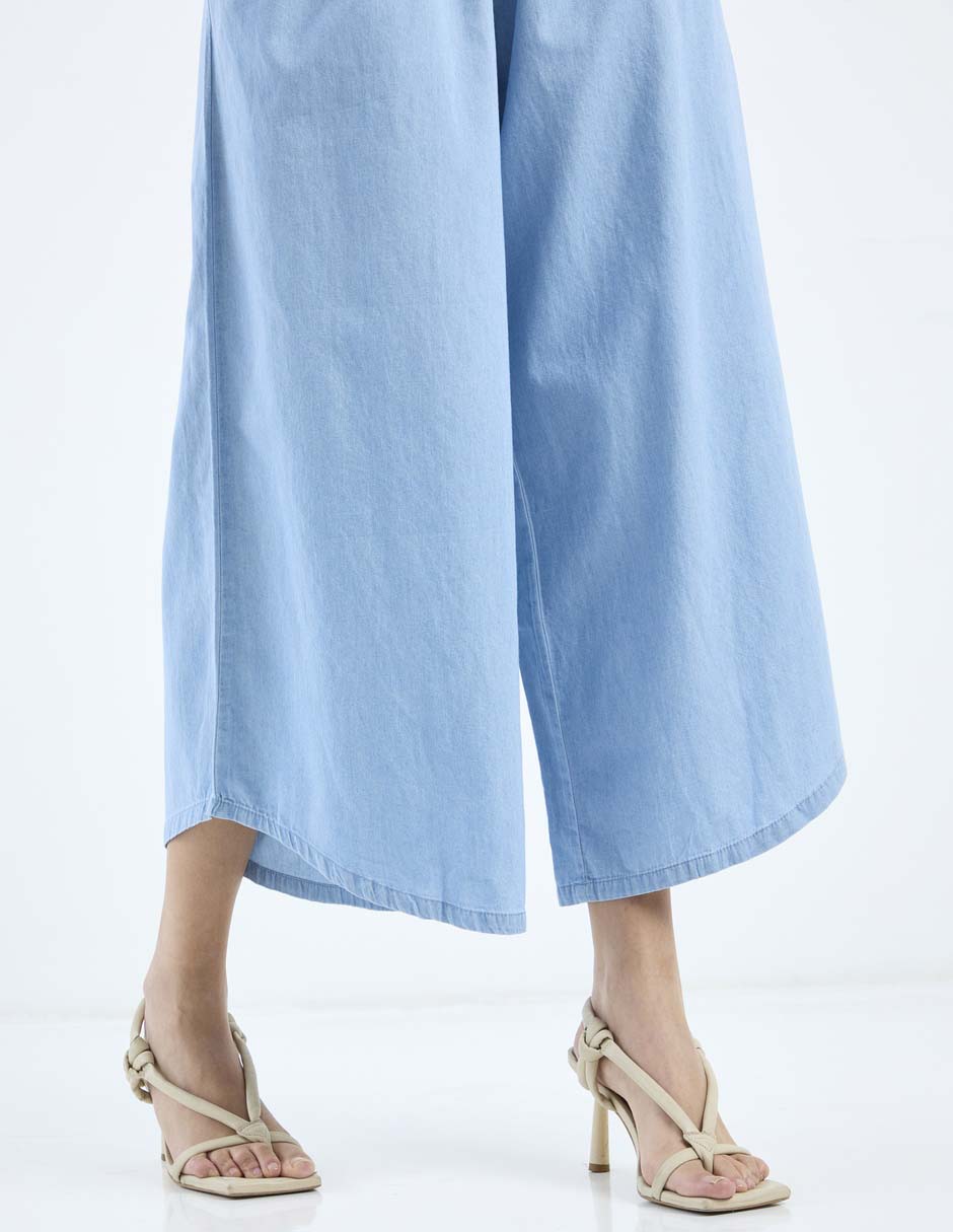 Pantalón coulotte amplio para mujer 2