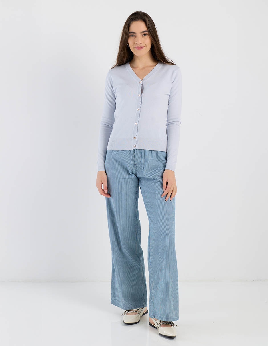 Suéter cuello V para mujer 5