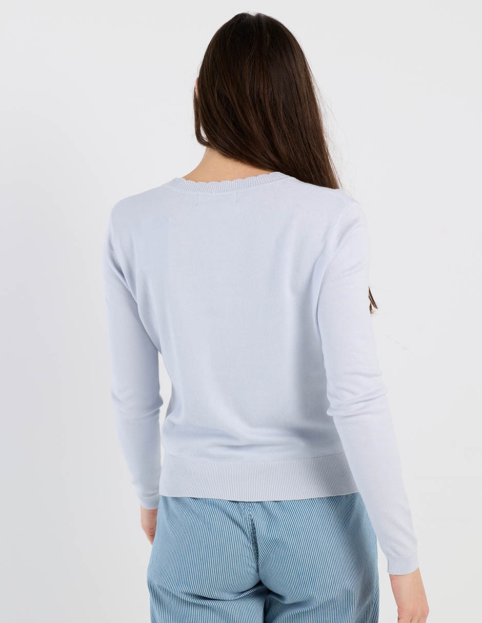 Suéter cuello V para mujer 6