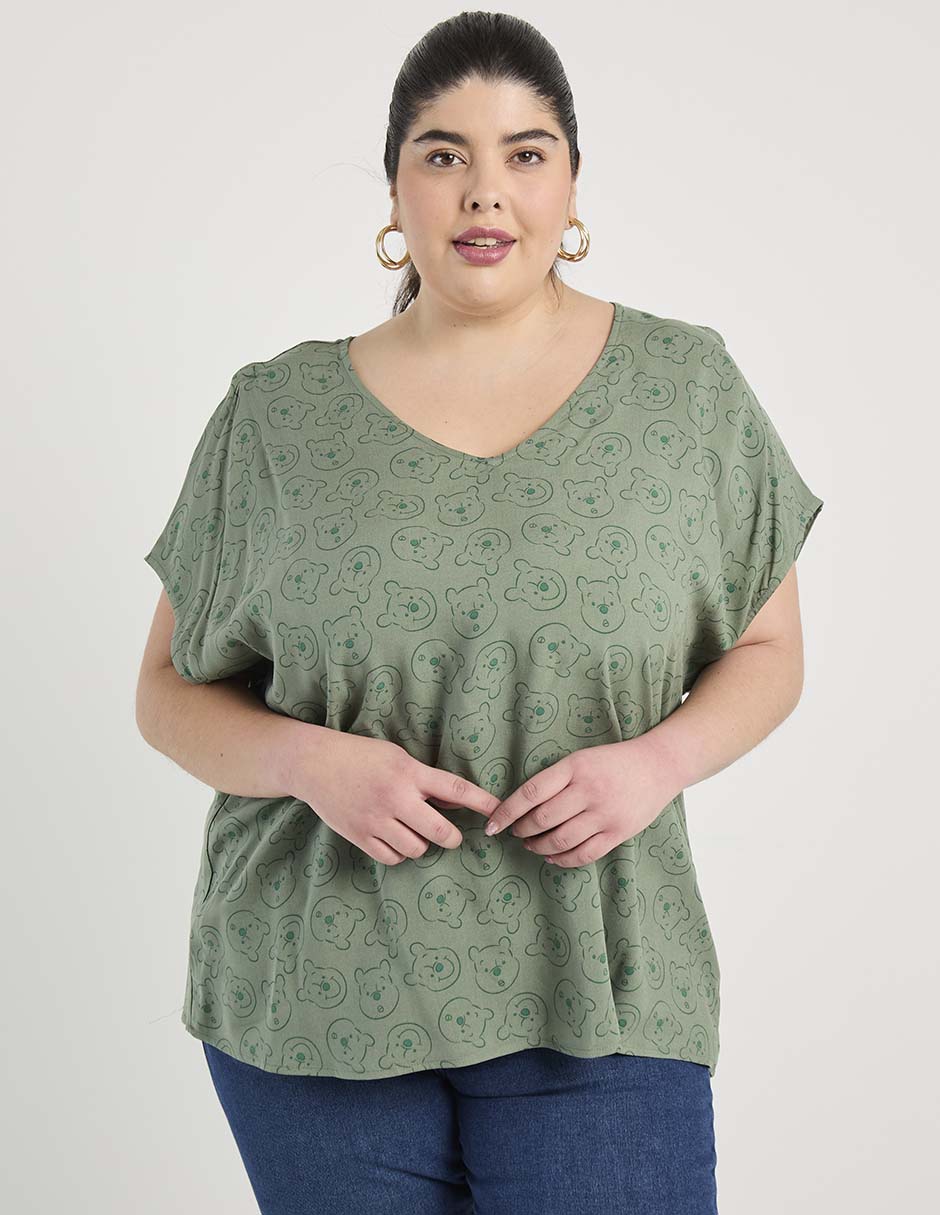 Blusa Disney Dtr manga corta para mujer 7