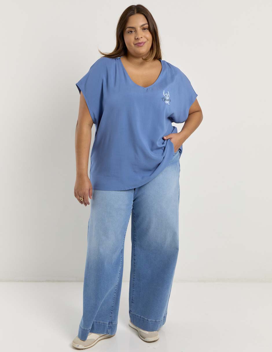 Blusa manga corta para mujer 7