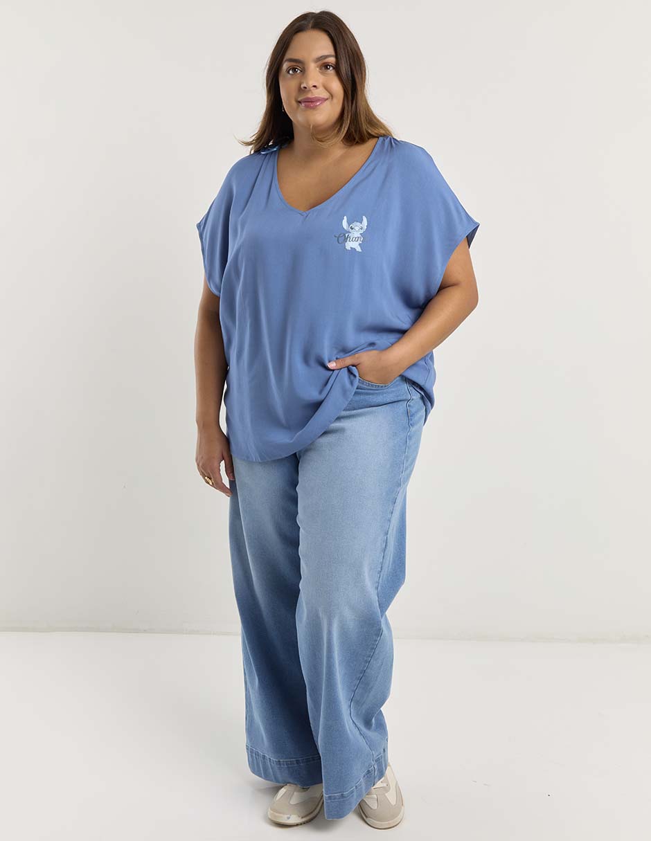 Blusa manga corta para mujer 8