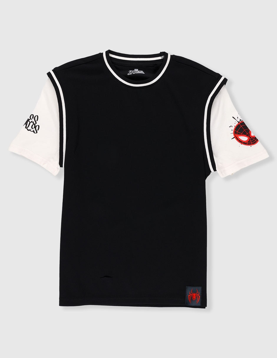 Playera Marvel Dtr Spider-Man manga corta para niño