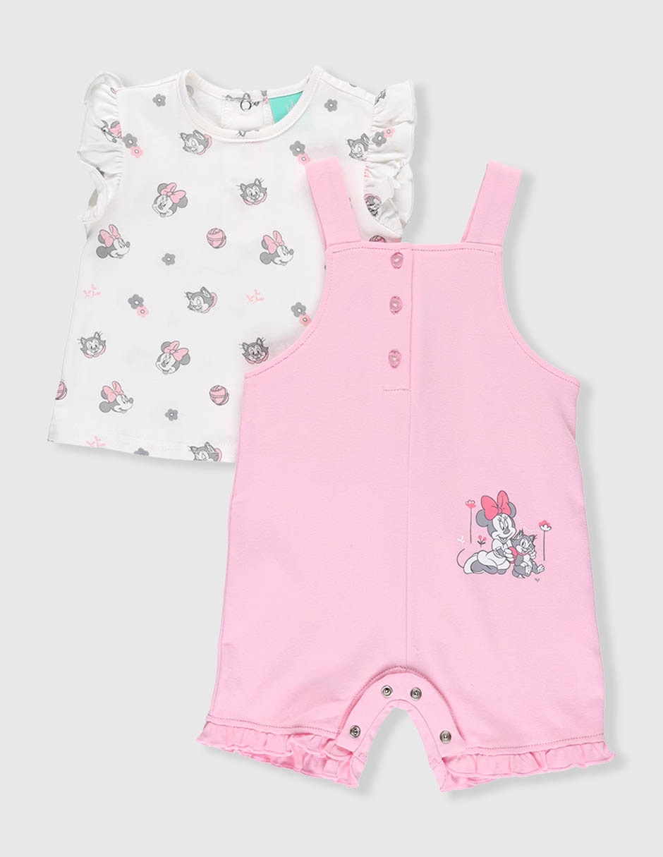 Conjunto casual Minnie Mouse de algodón para niña 1