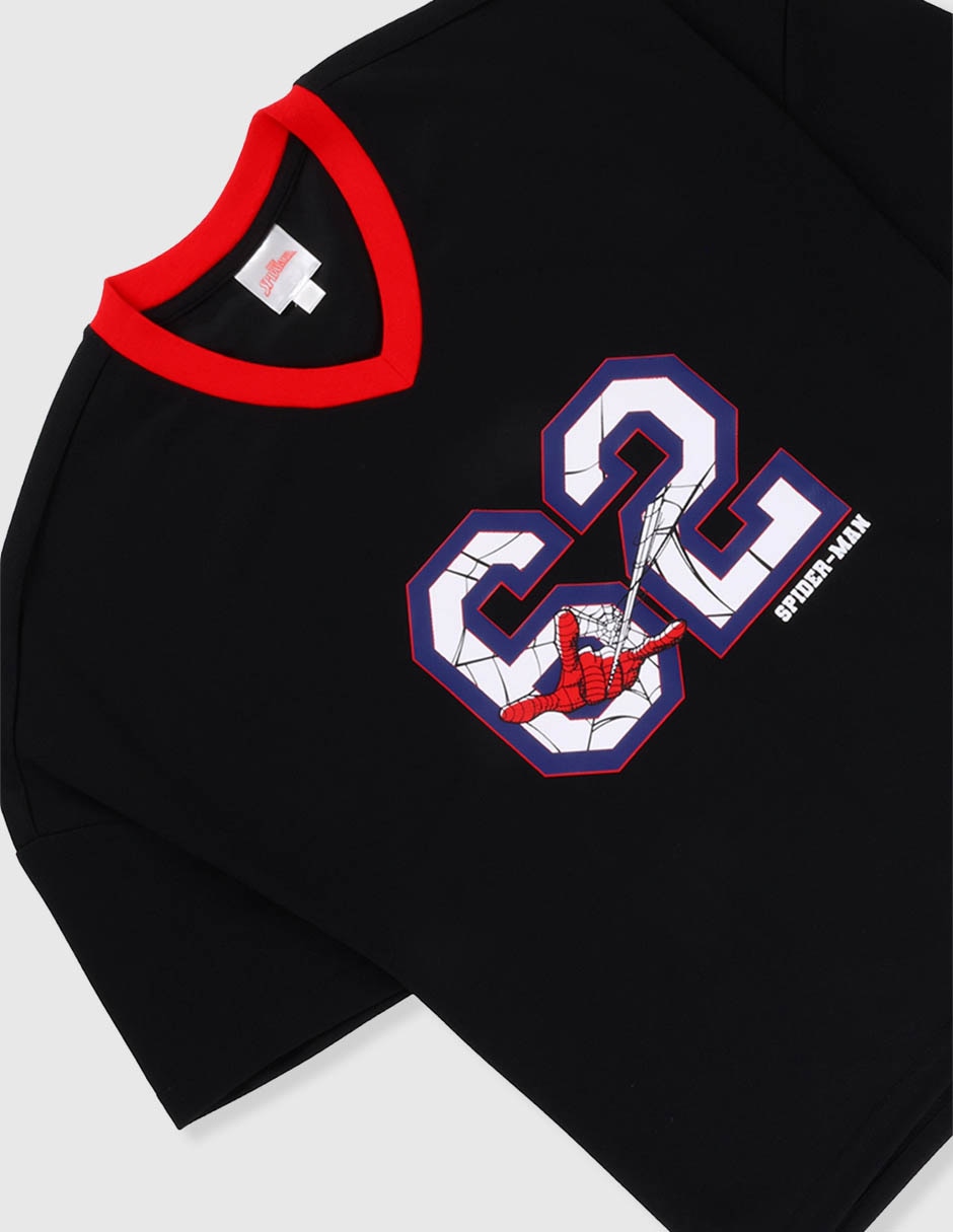 Playera Marvel Dtr Spider-Man manga corta para niño