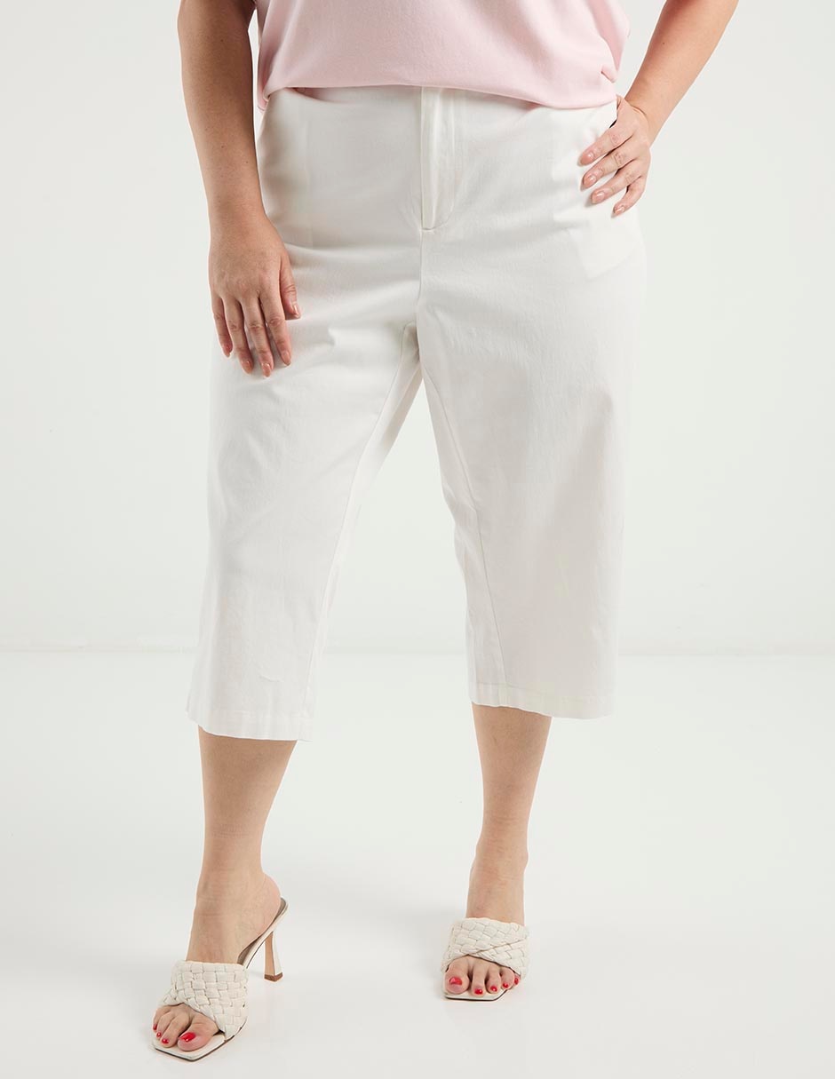 Pantalón capri regular para mujer