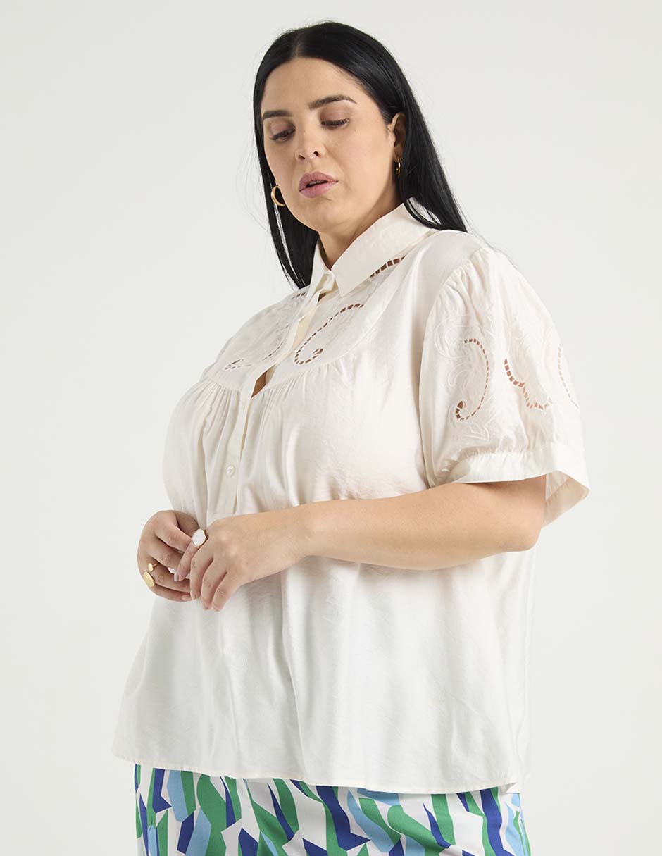 Blusa Weekend Plus manga corta para mujer
