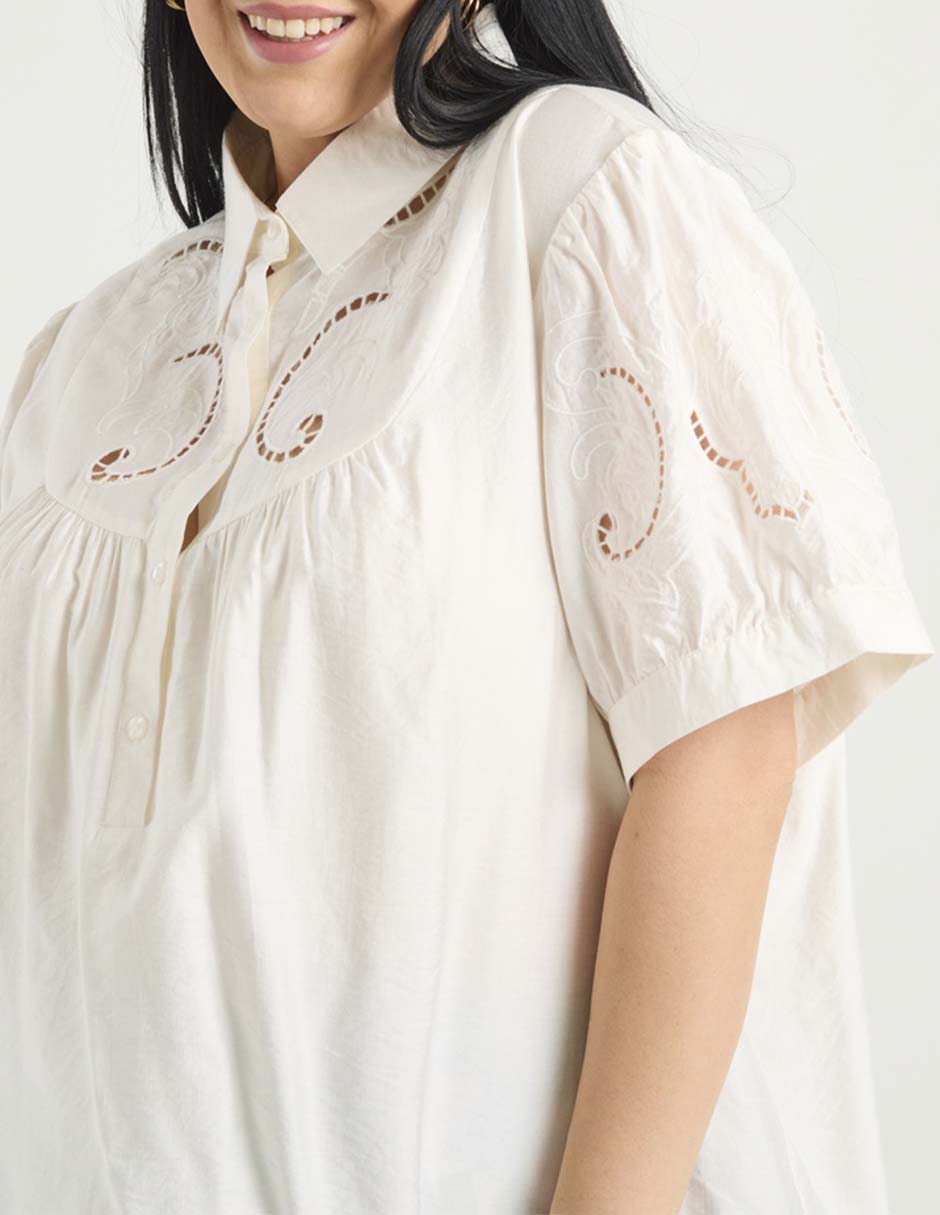 Blusa Weekend Plus manga corta para mujer