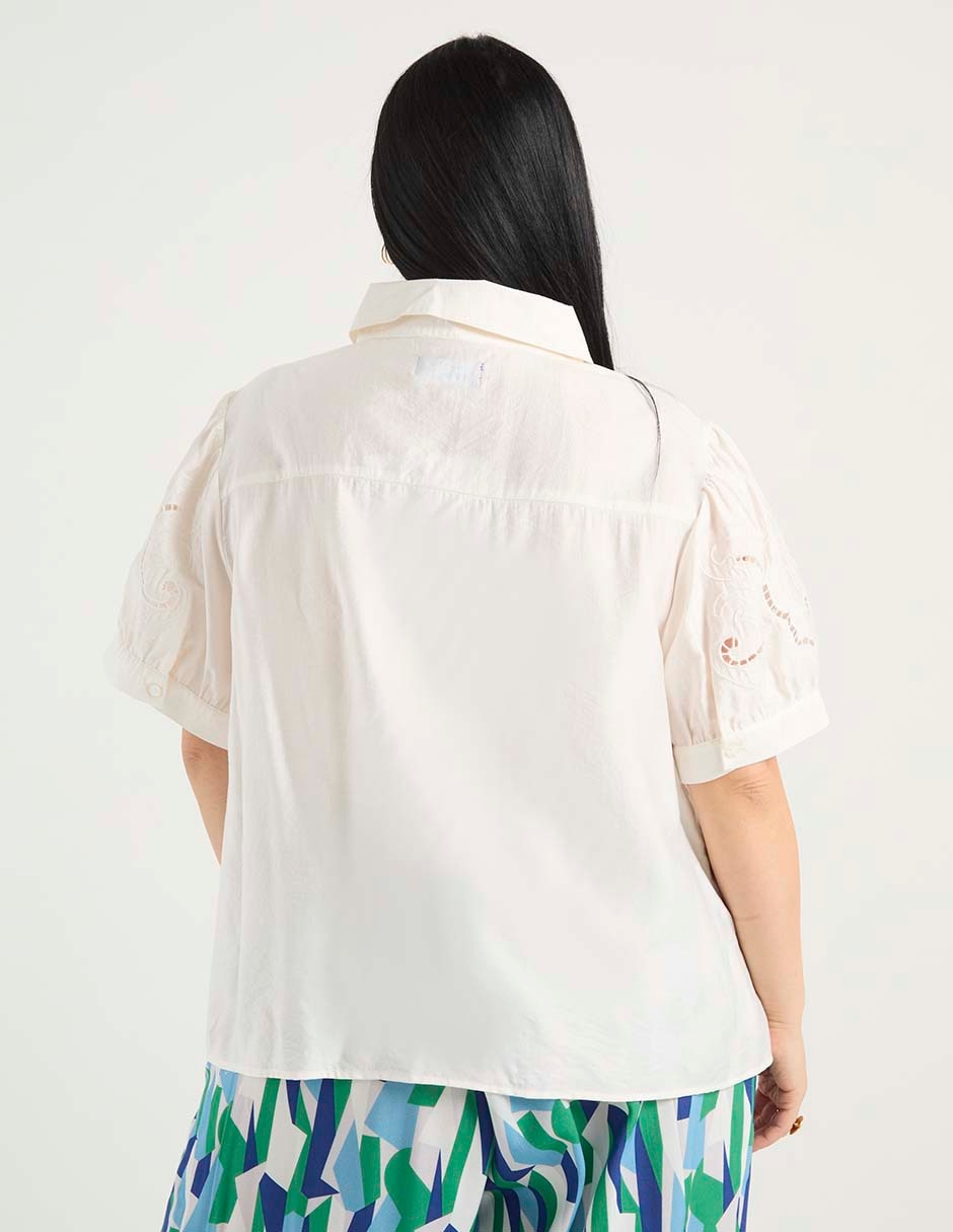 Blusa Weekend Plus manga corta para mujer