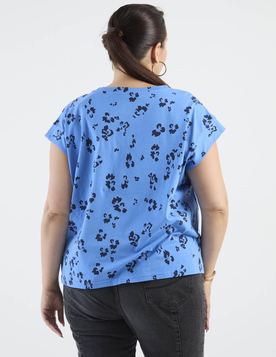 Playera manga corta cuello redondo mujer 5