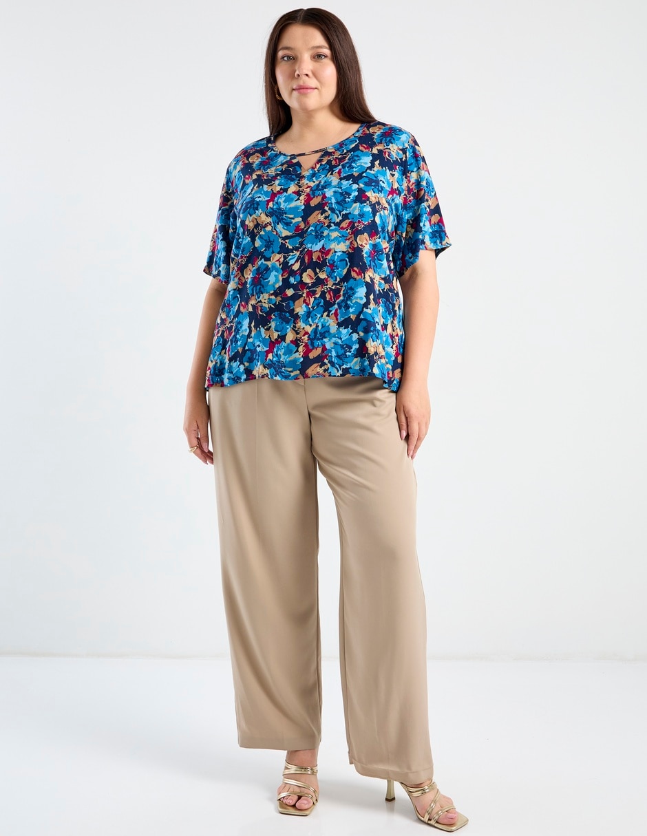 Blusa manga al codo para mujer 3