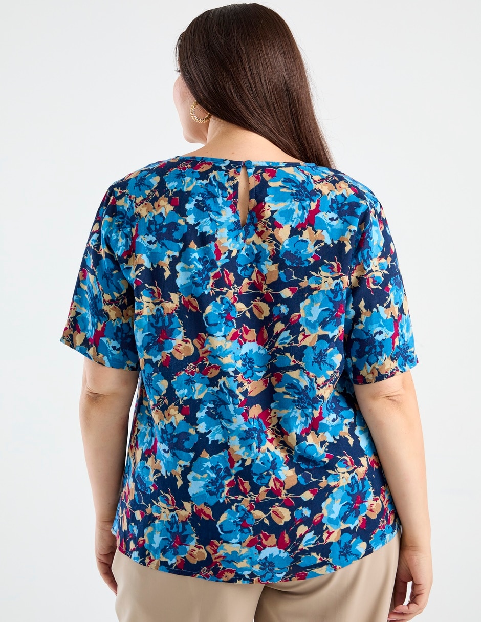Blusa manga al codo para mujer 6