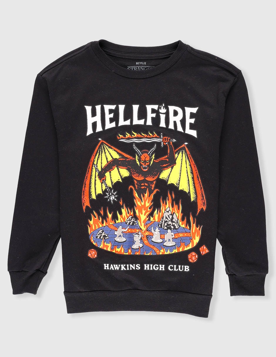 Playera Stranger Things manga larga para niño