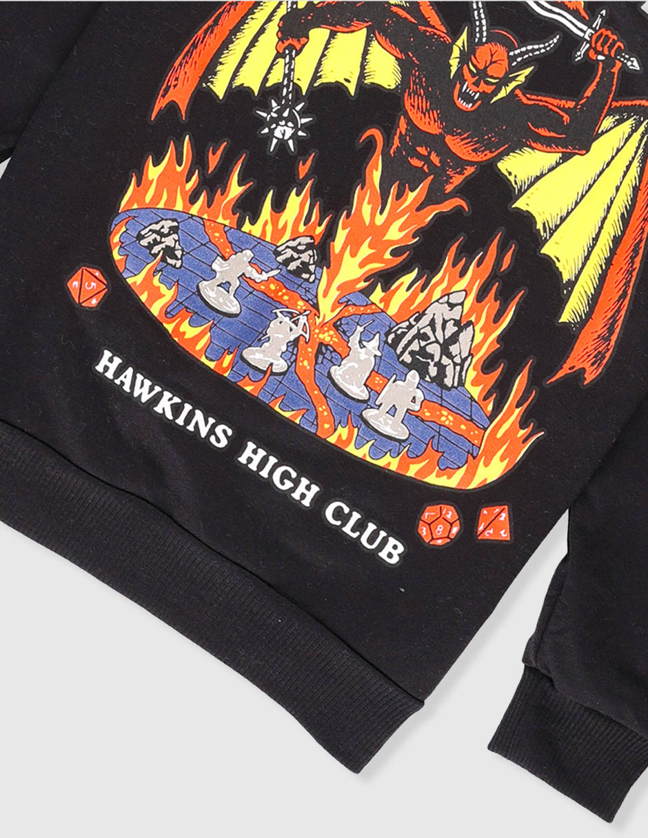 Playera Stranger Things manga larga para niño