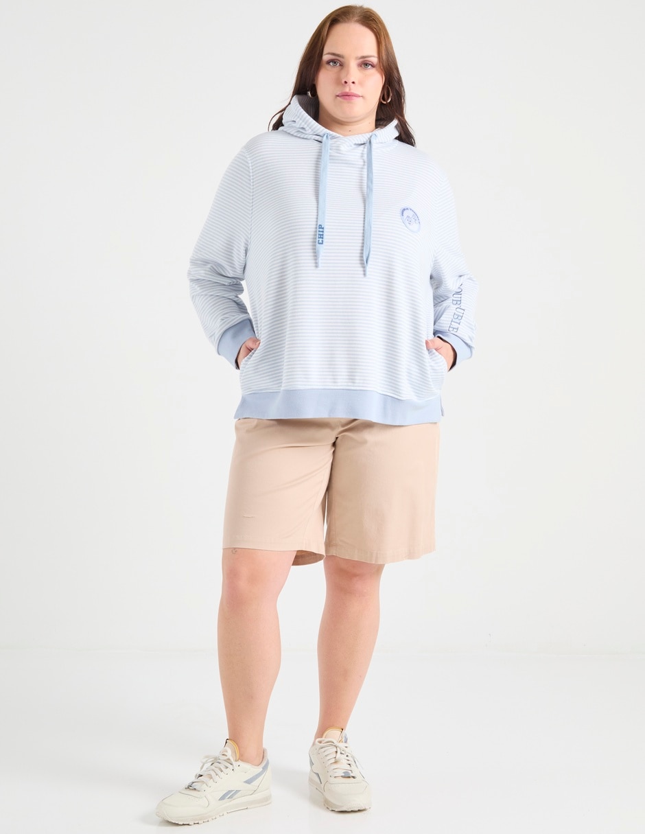 Sudadera con capucha y bolsa Disney Dtr Double Trouble para mujer