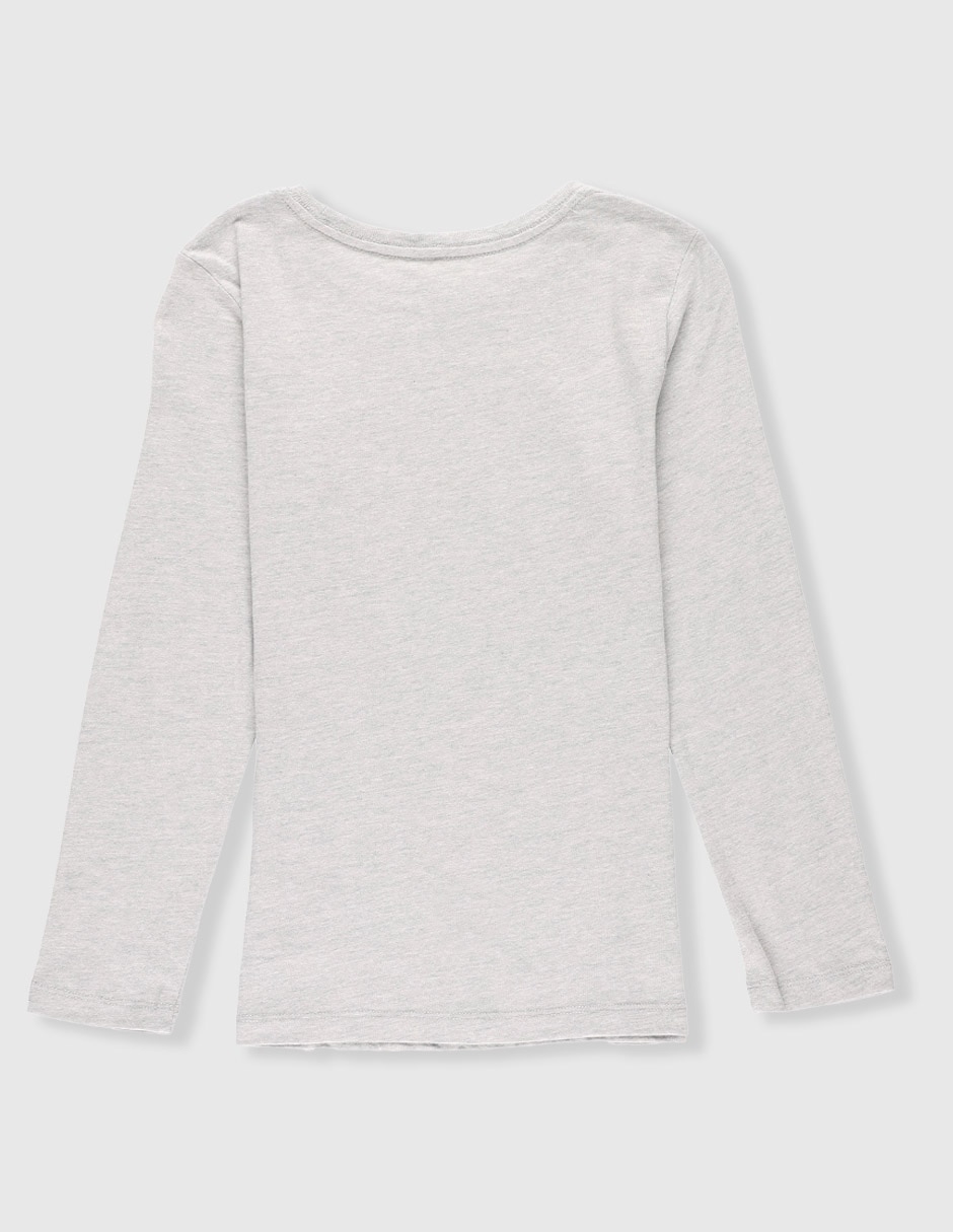 Playera Weekend manga larga para niña