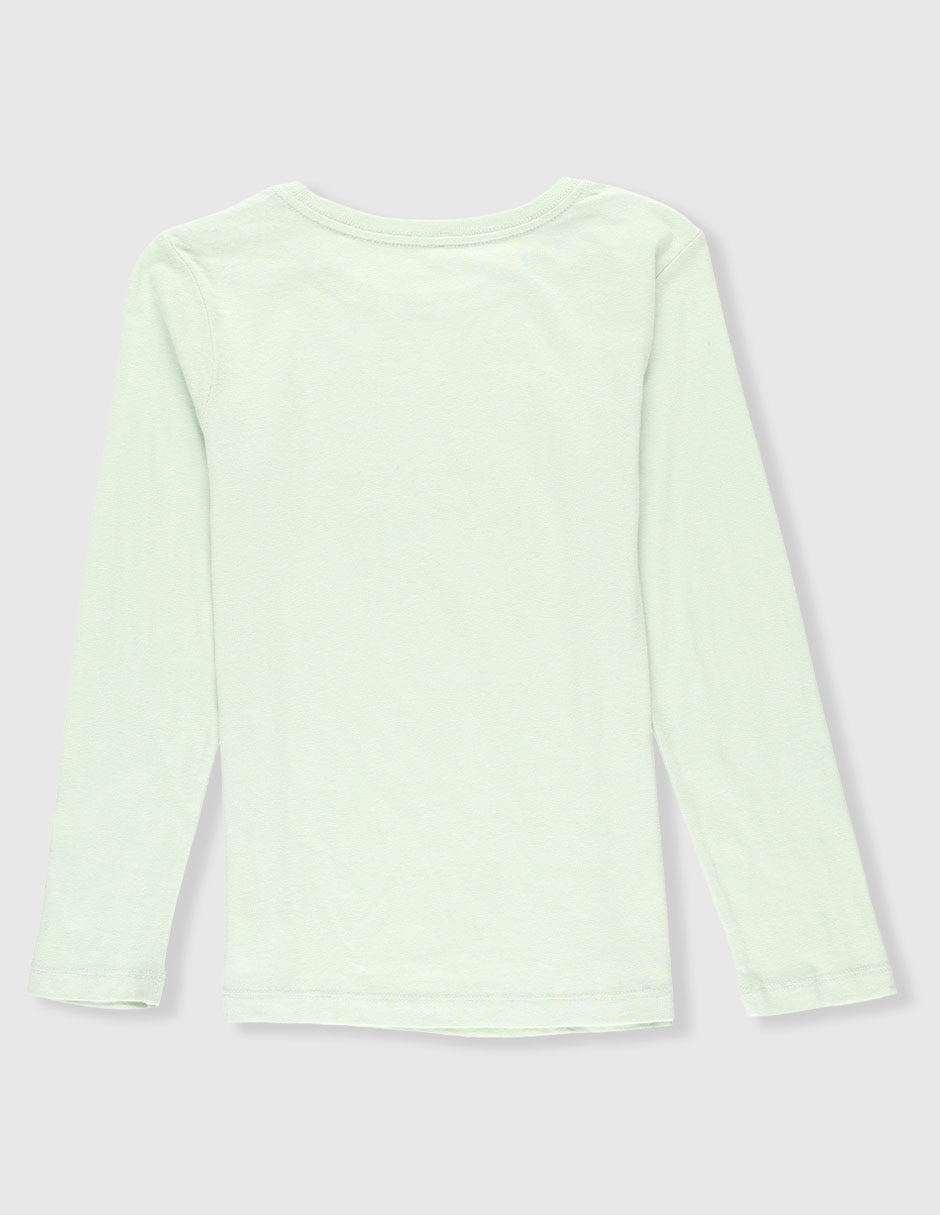 Playera Weekend Unicornio manga larga para niña