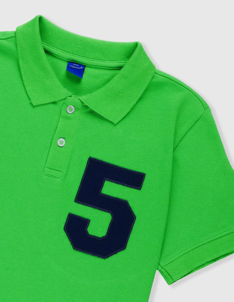 Playera tipo polo de para niño