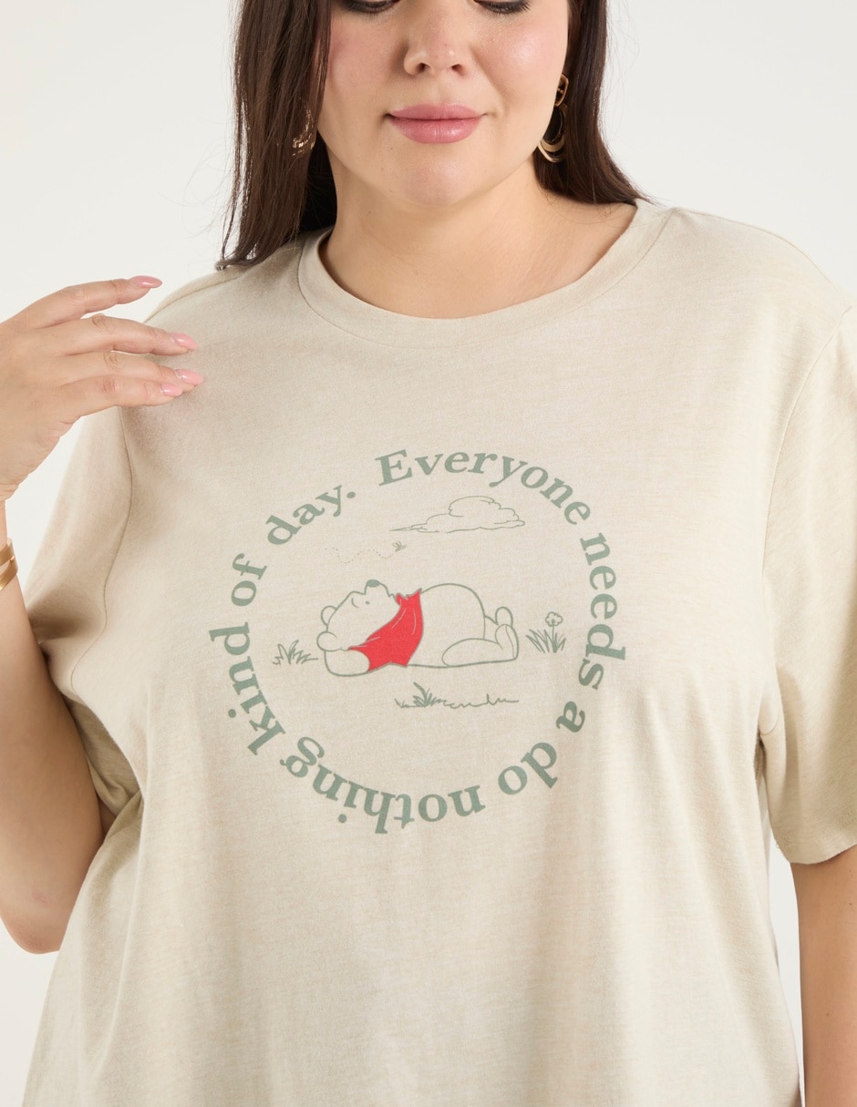 Playera manga al codo cuello redondo para mujer 4