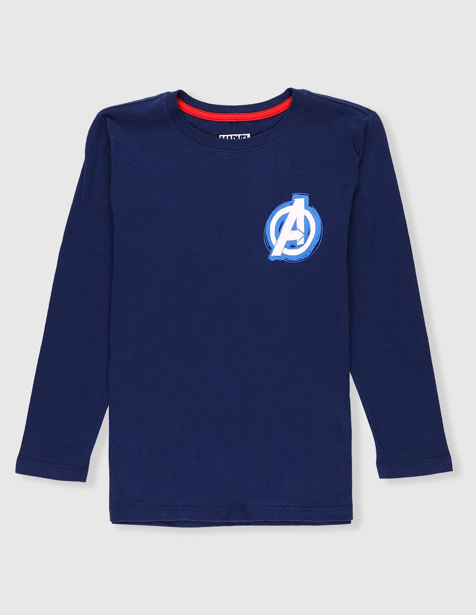 Playera Avengers manga larga para niño Playera Avengers manga larga para niño