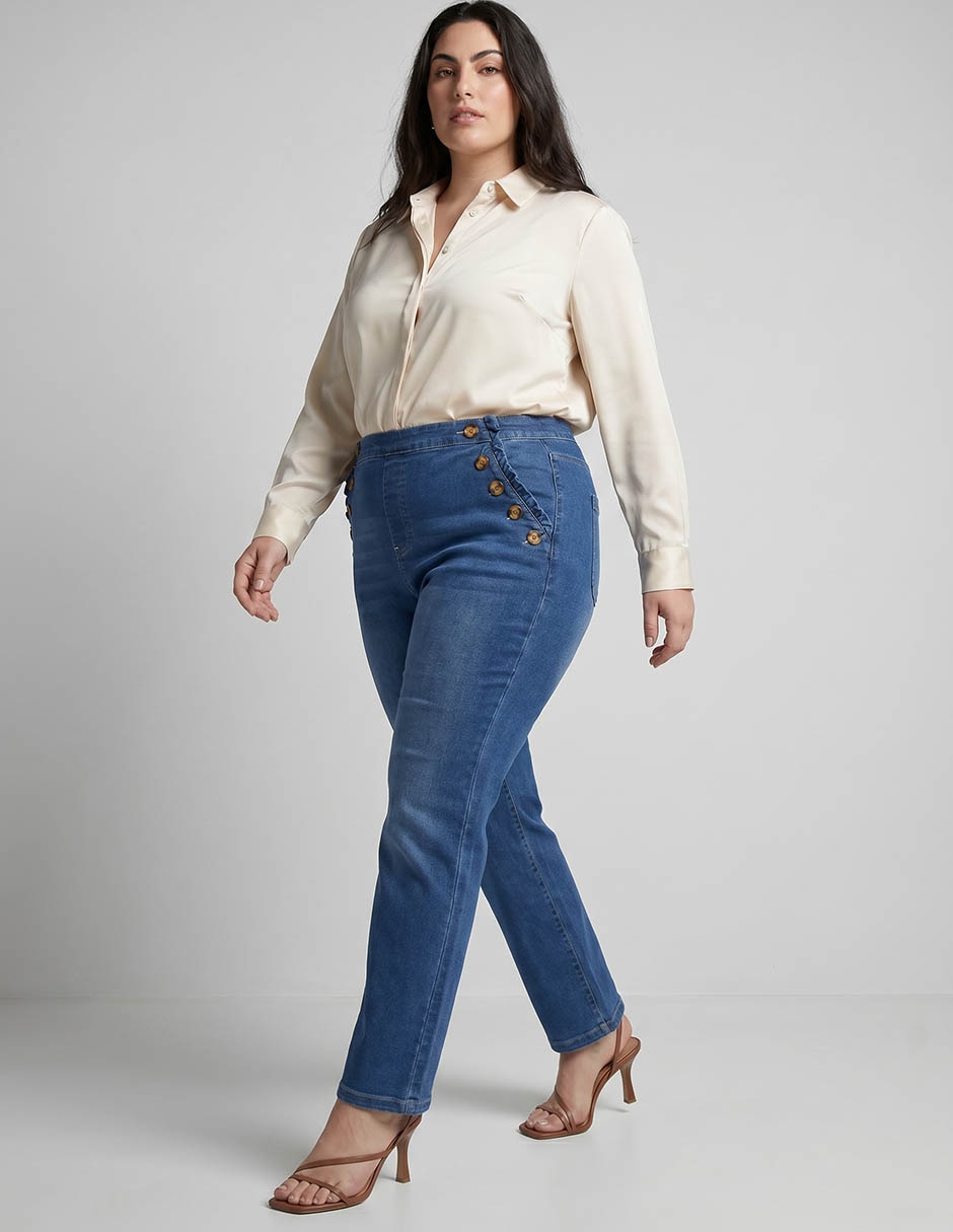 Jeans regular para mujer 3