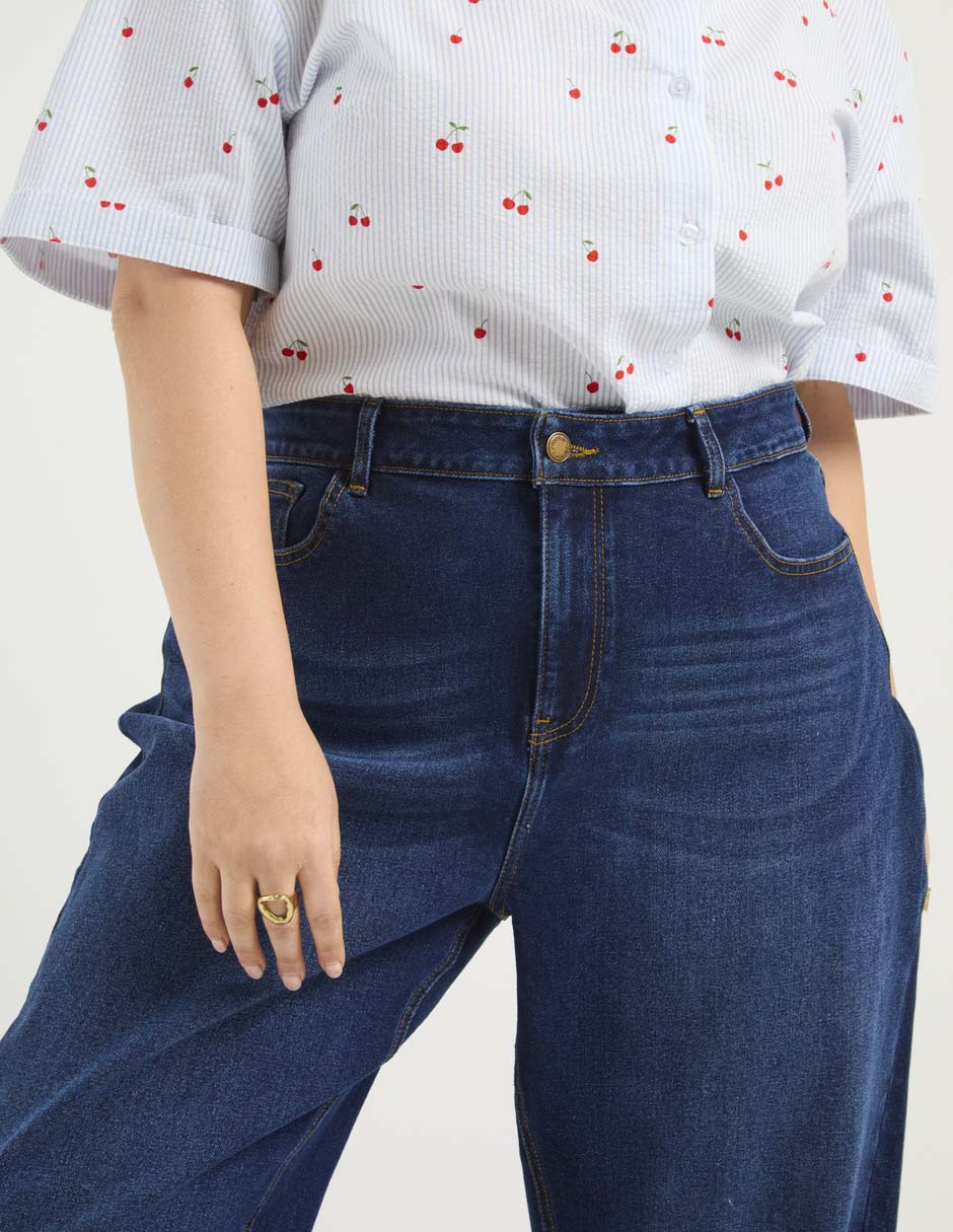 Jeans wide leg Weekend Plus para mujer