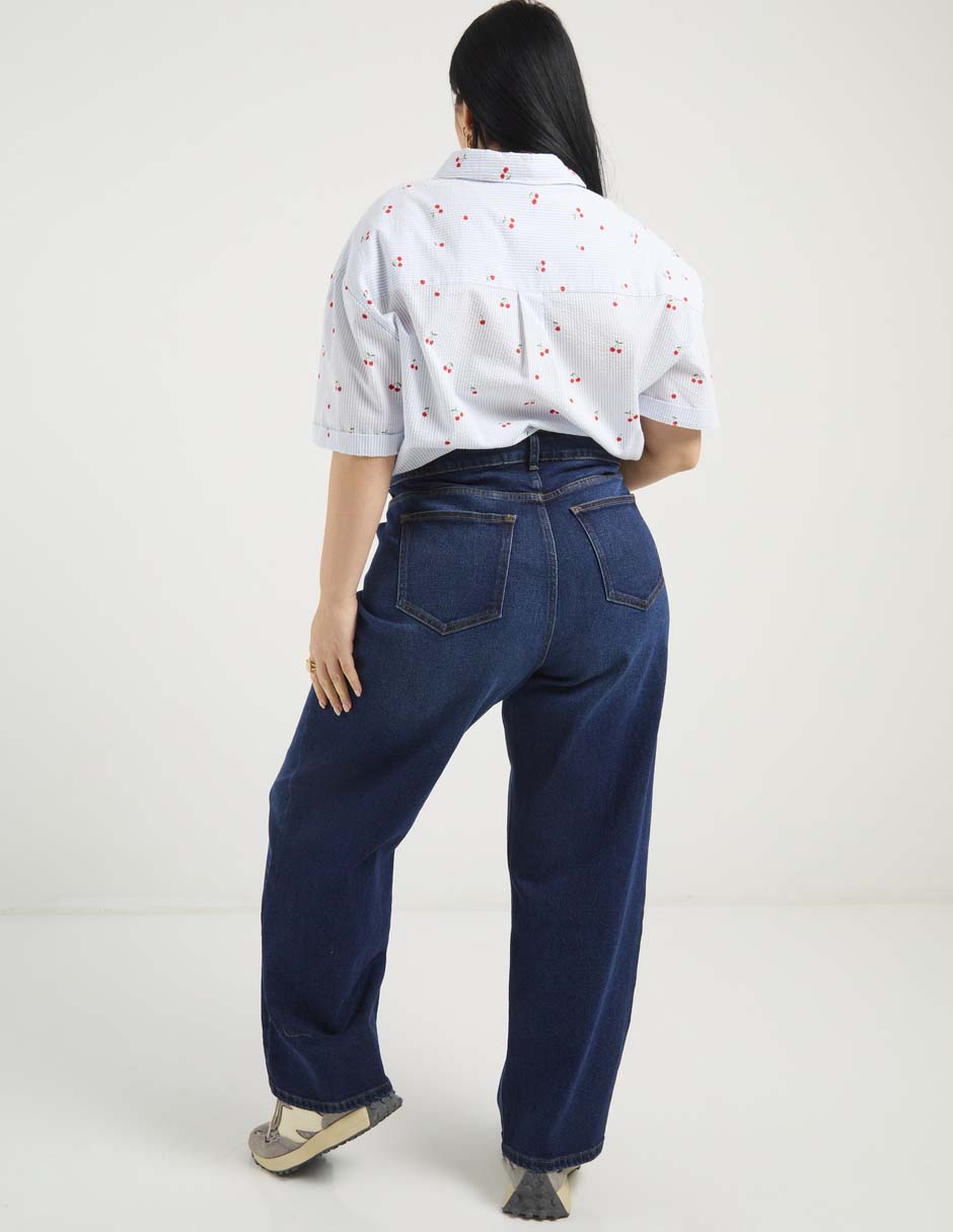 Jeans wide leg Weekend Plus para mujer