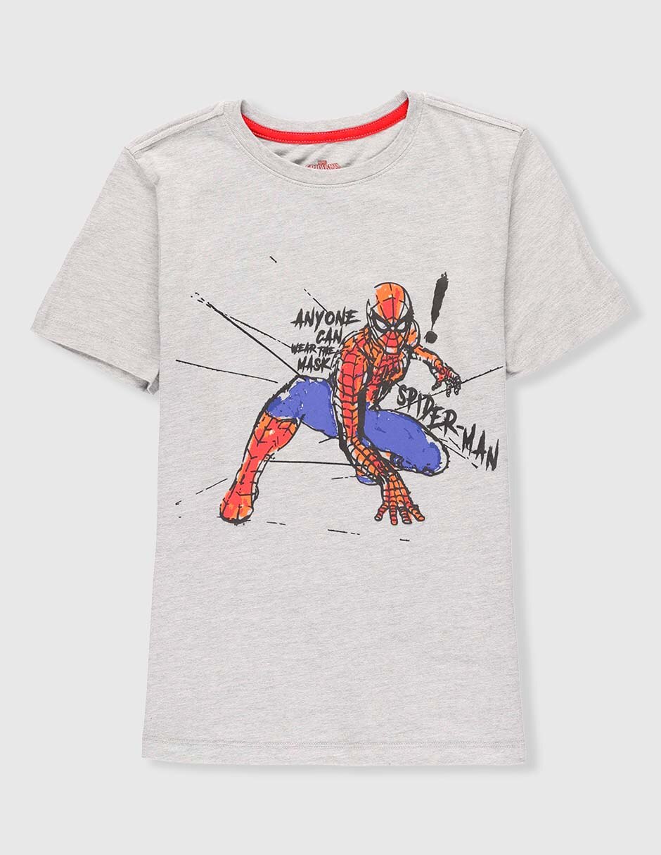 Playera Marvel Dtr Spider-Man manga corta para niño