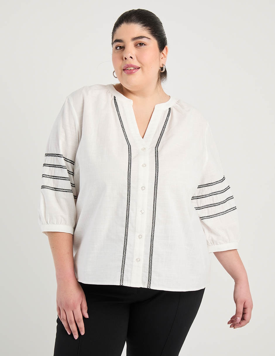 Blusa Weekend Plus manga 3/4 para mujer 1