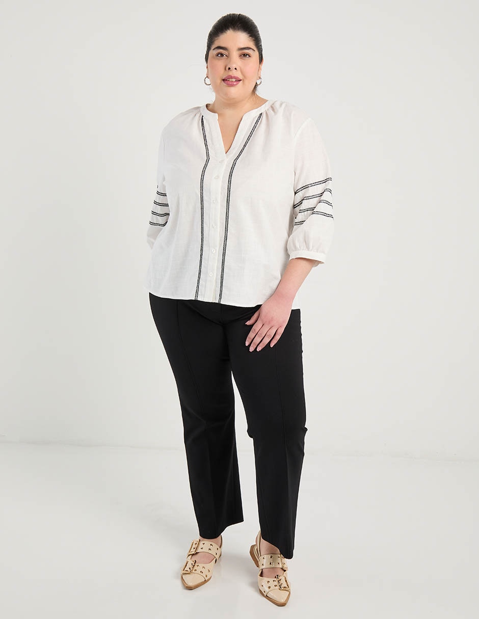 Blusa Weekend Plus manga 3/4 para mujer 7