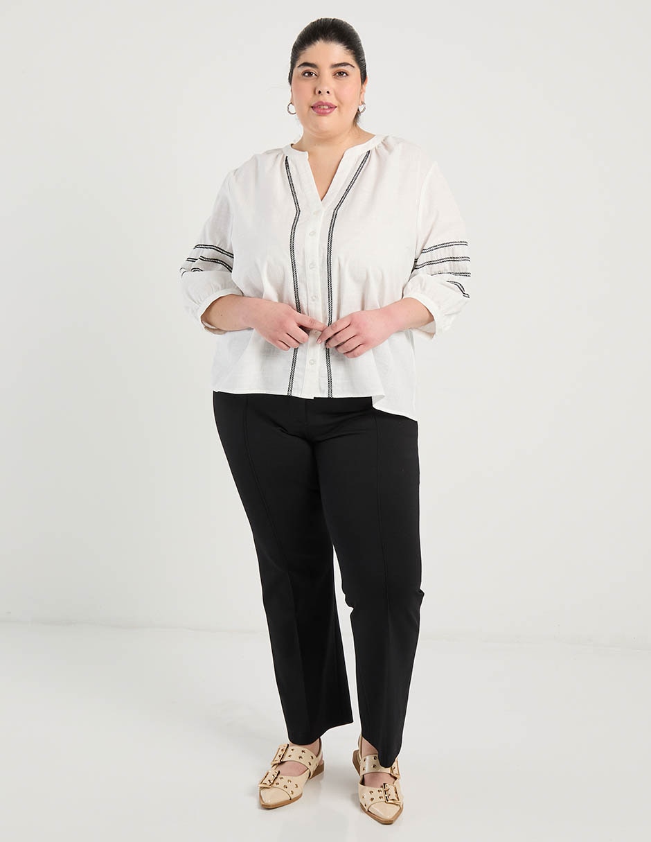 Blusa Weekend Plus manga 3/4 para mujer 8