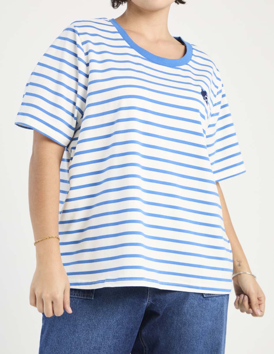 Playera manga corta cuello redondo mujer 2