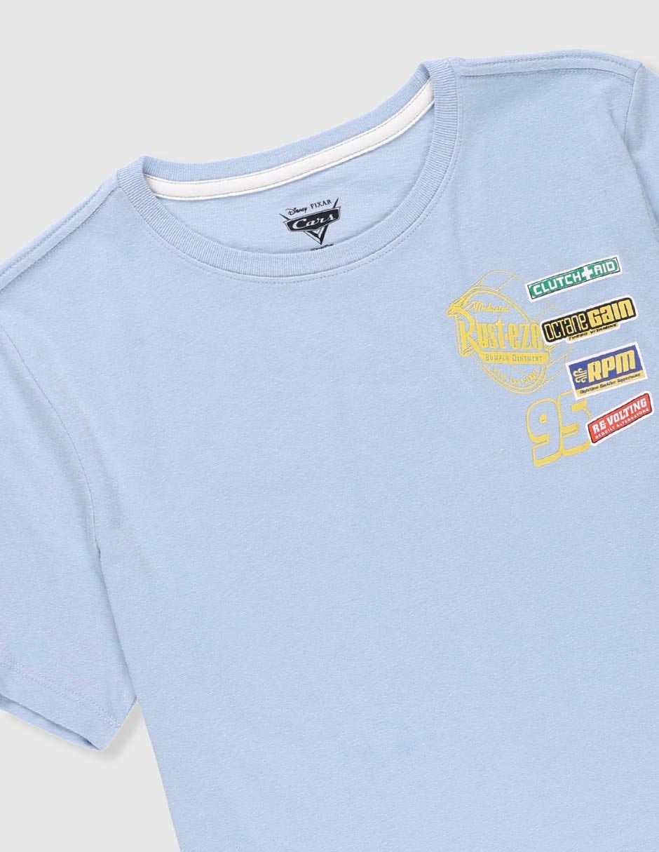 Playera Marvel Dtr Cars manga corta para niño