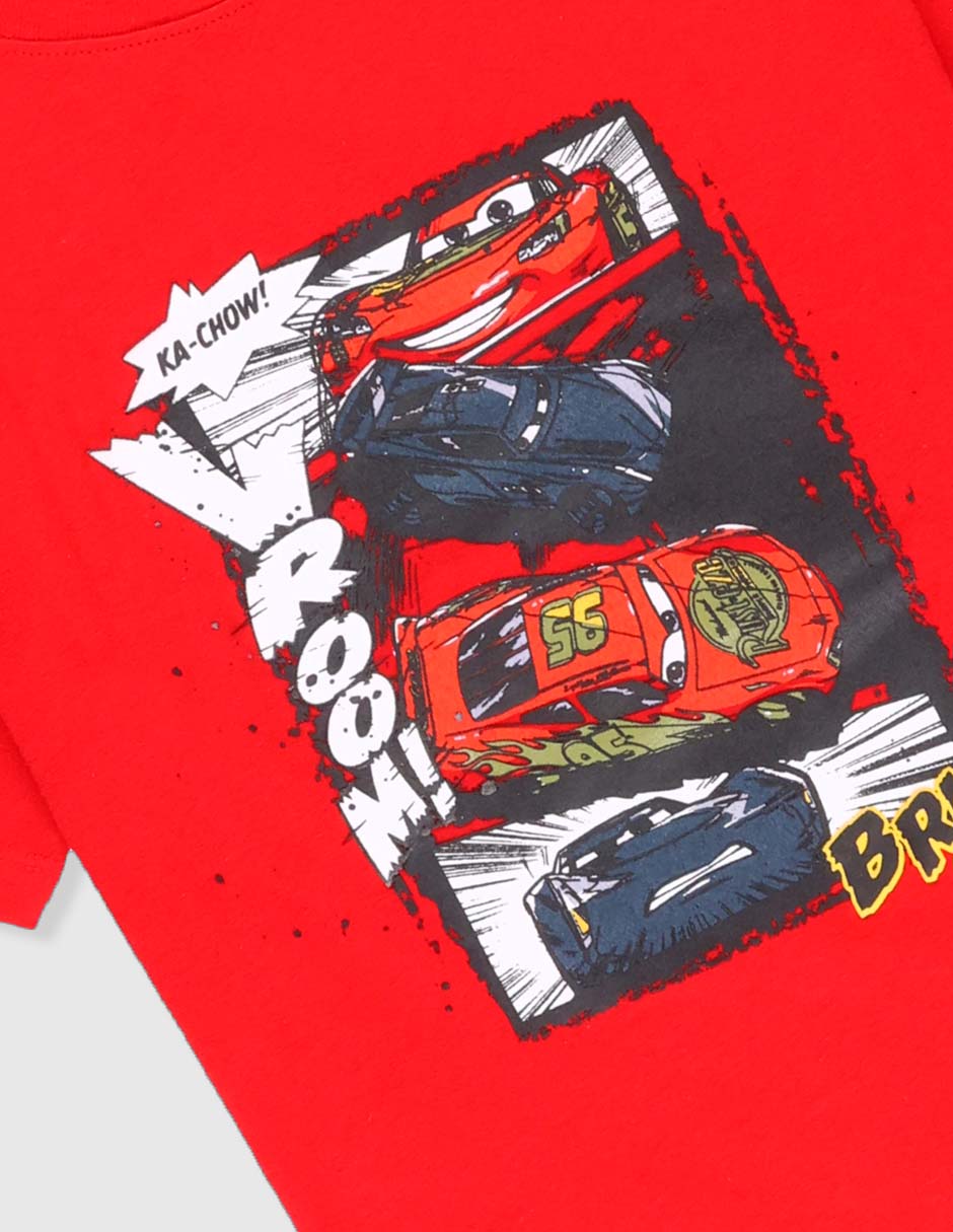 Playera Disney Dtr Cars manga corta para niño