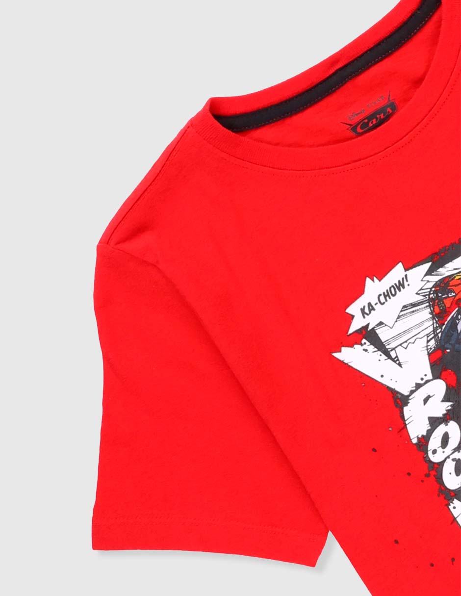 Playera Disney Dtr Cars manga corta para niño