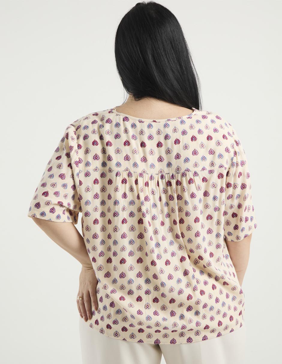 Blusa manga corta para mujer 5