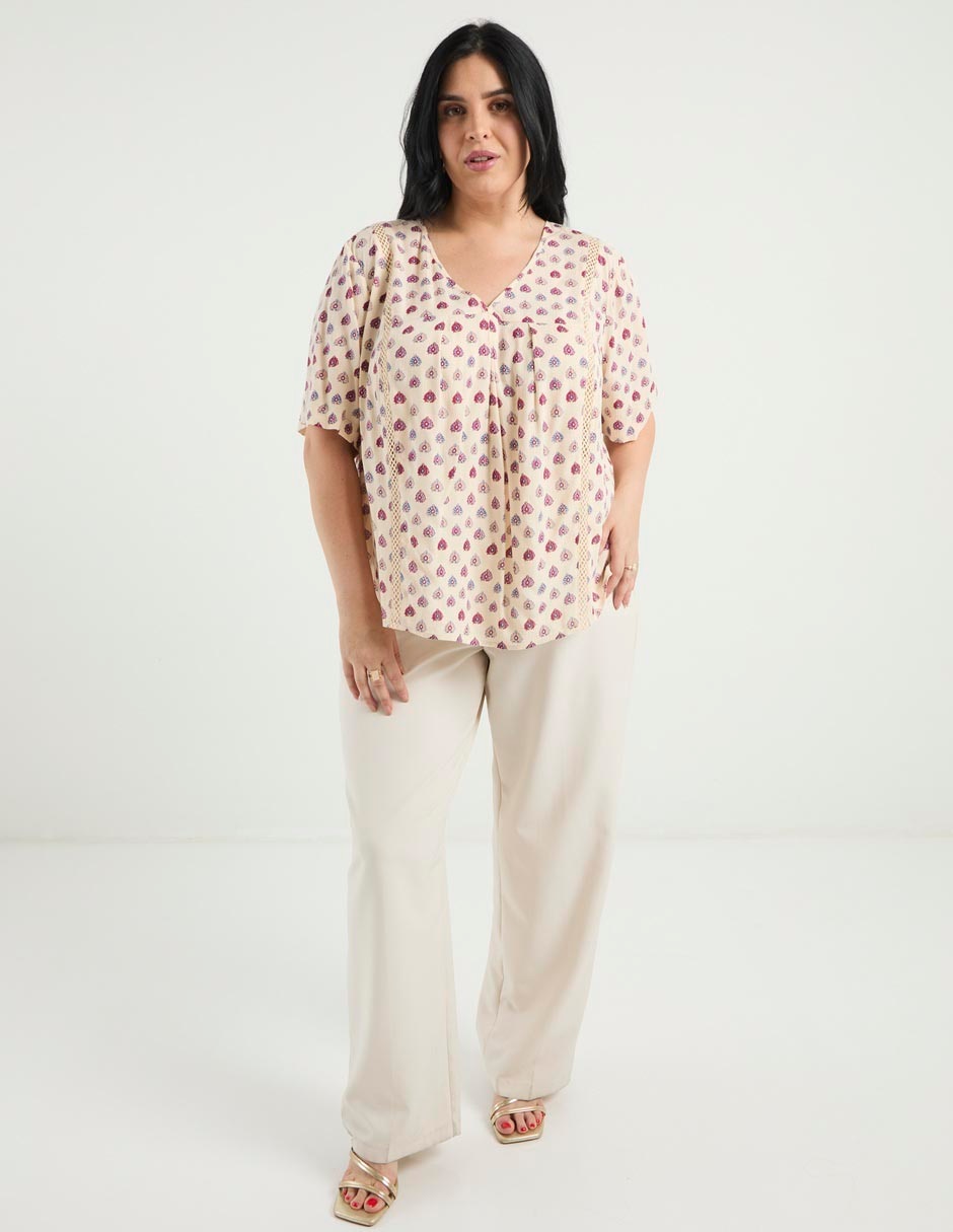 Blusa manga corta para mujer 6