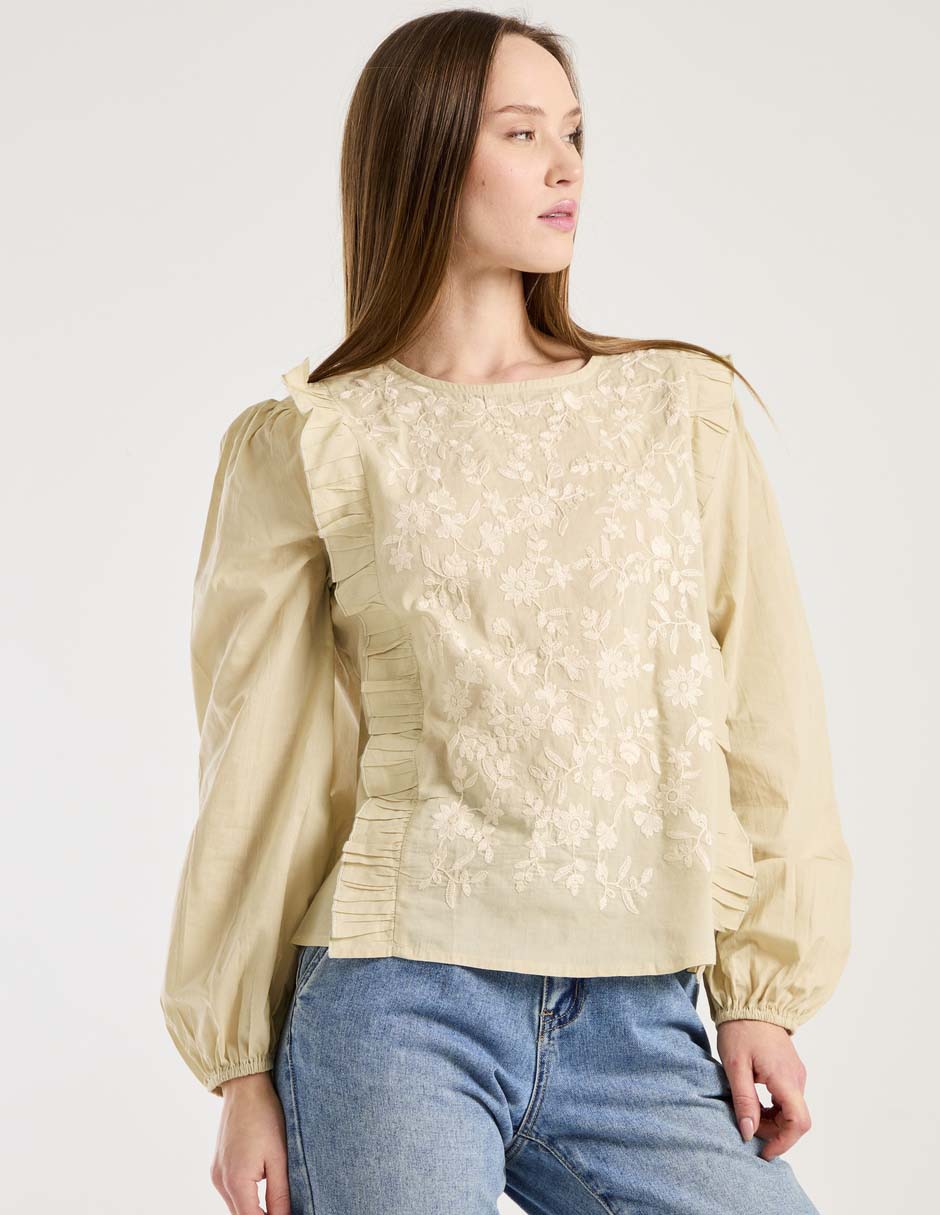 Blusa manga larga para mujer 1