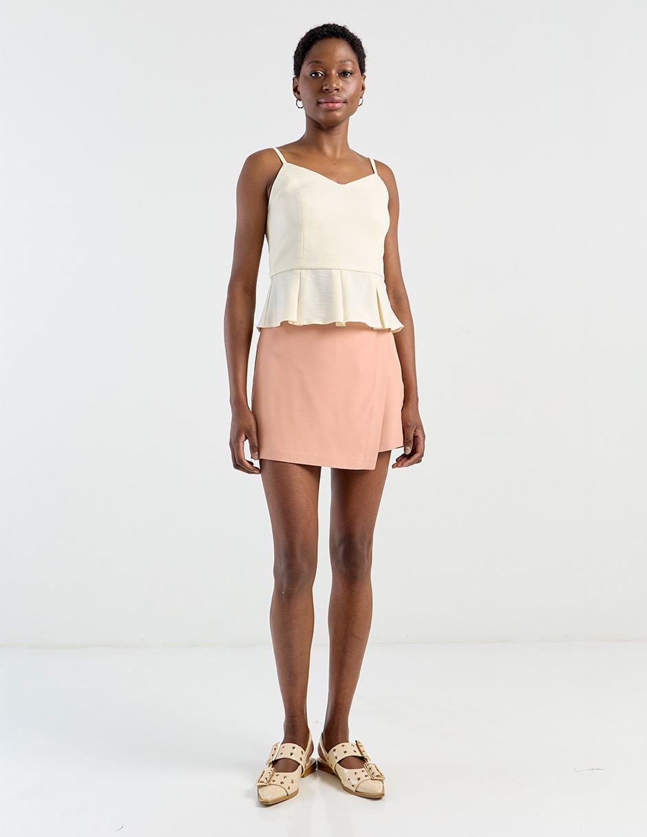 Falda short a la cintura 5