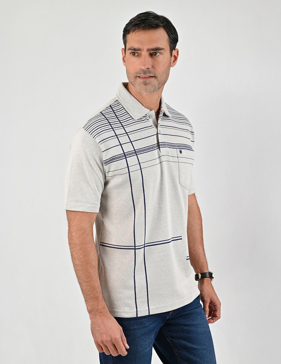 Playera tipo polo Yale para hombre