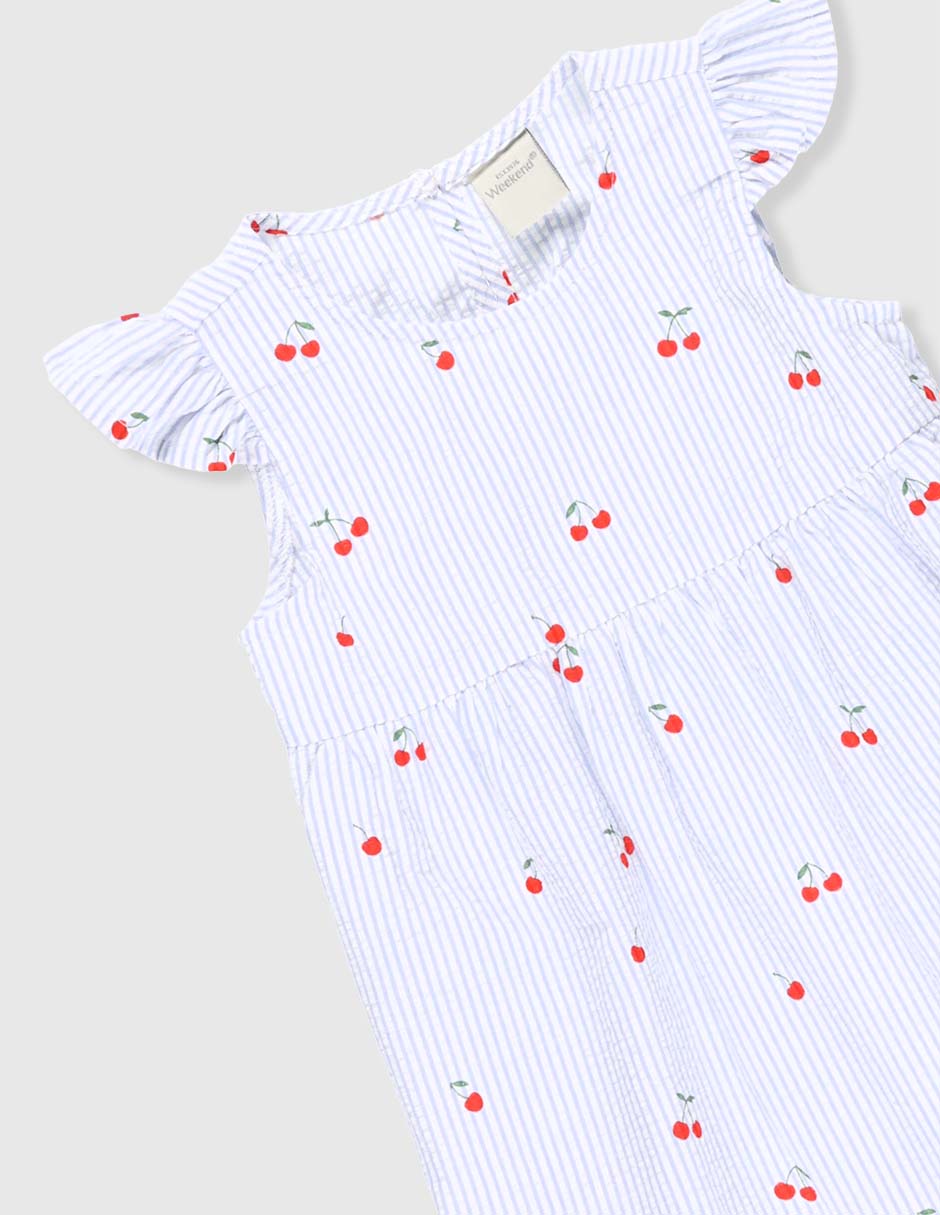 Vestido manga mariposa para bebé niña 3