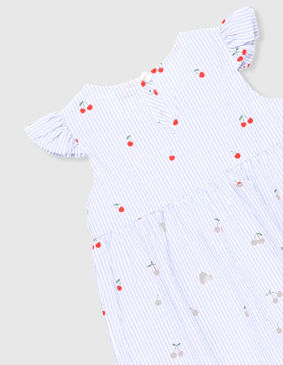 Vestido manga mariposa para bebé niña 4