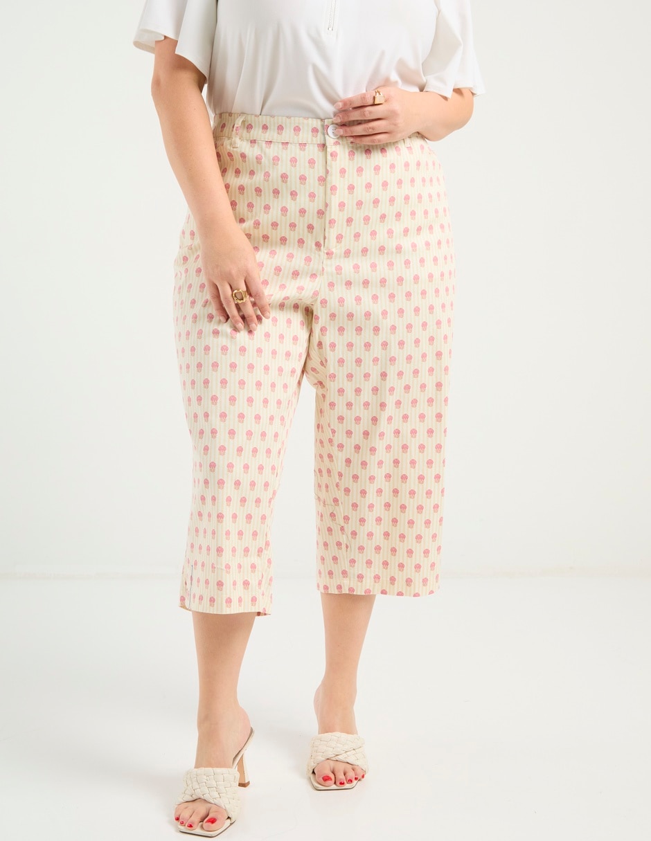Pantalón capri regular para mujer 1