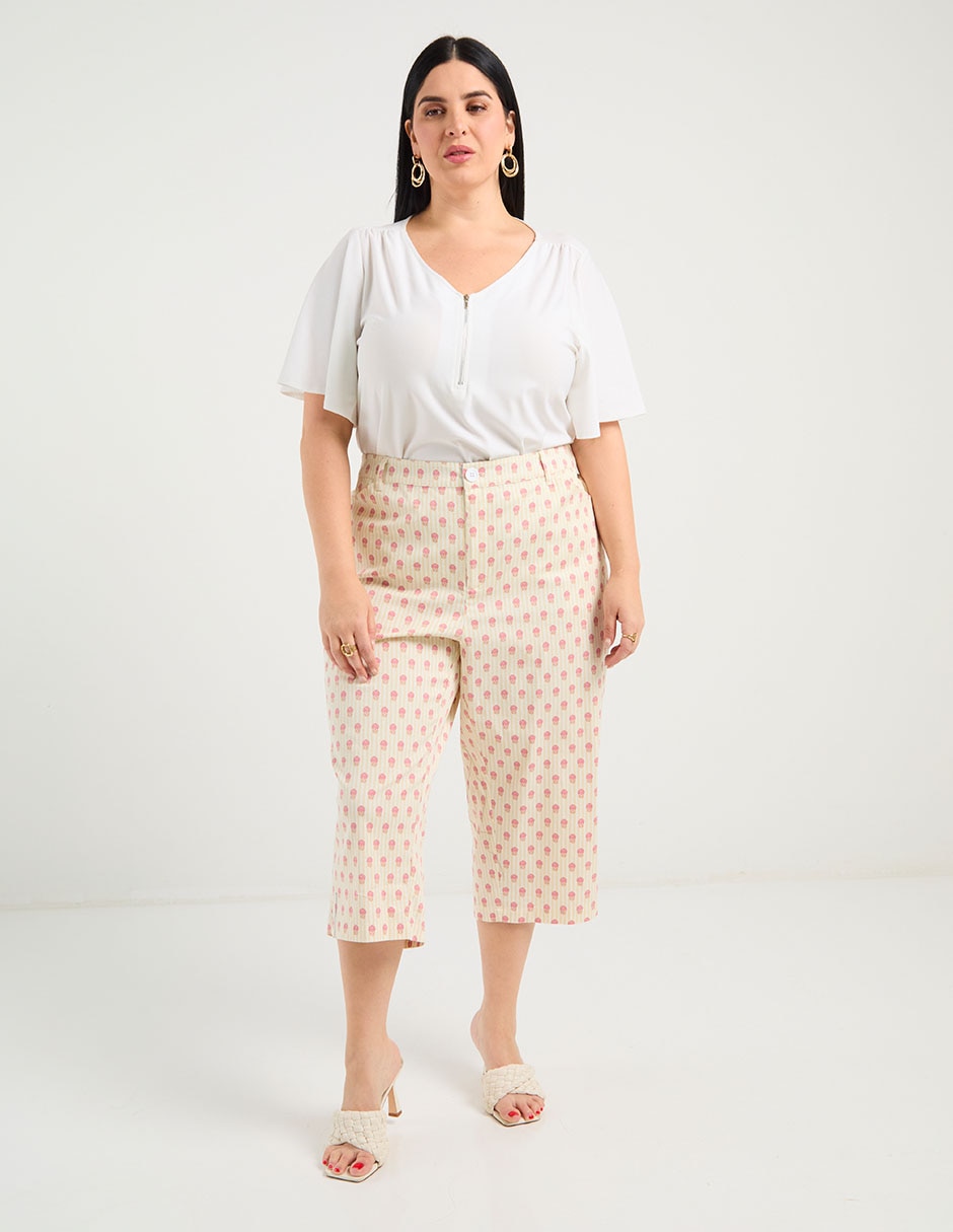 Pantalón capri regular para mujer 5