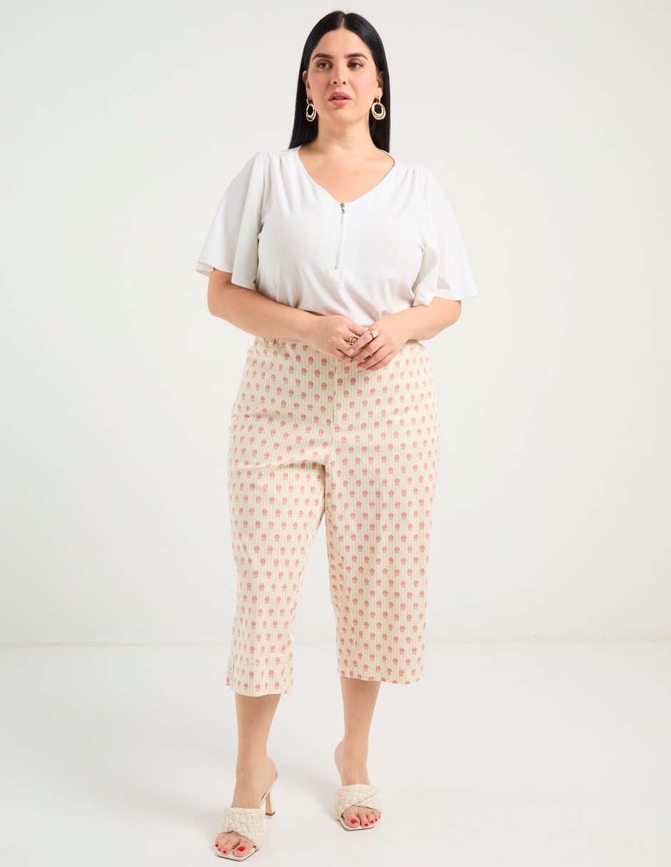Pantalón capri regular para mujer 4