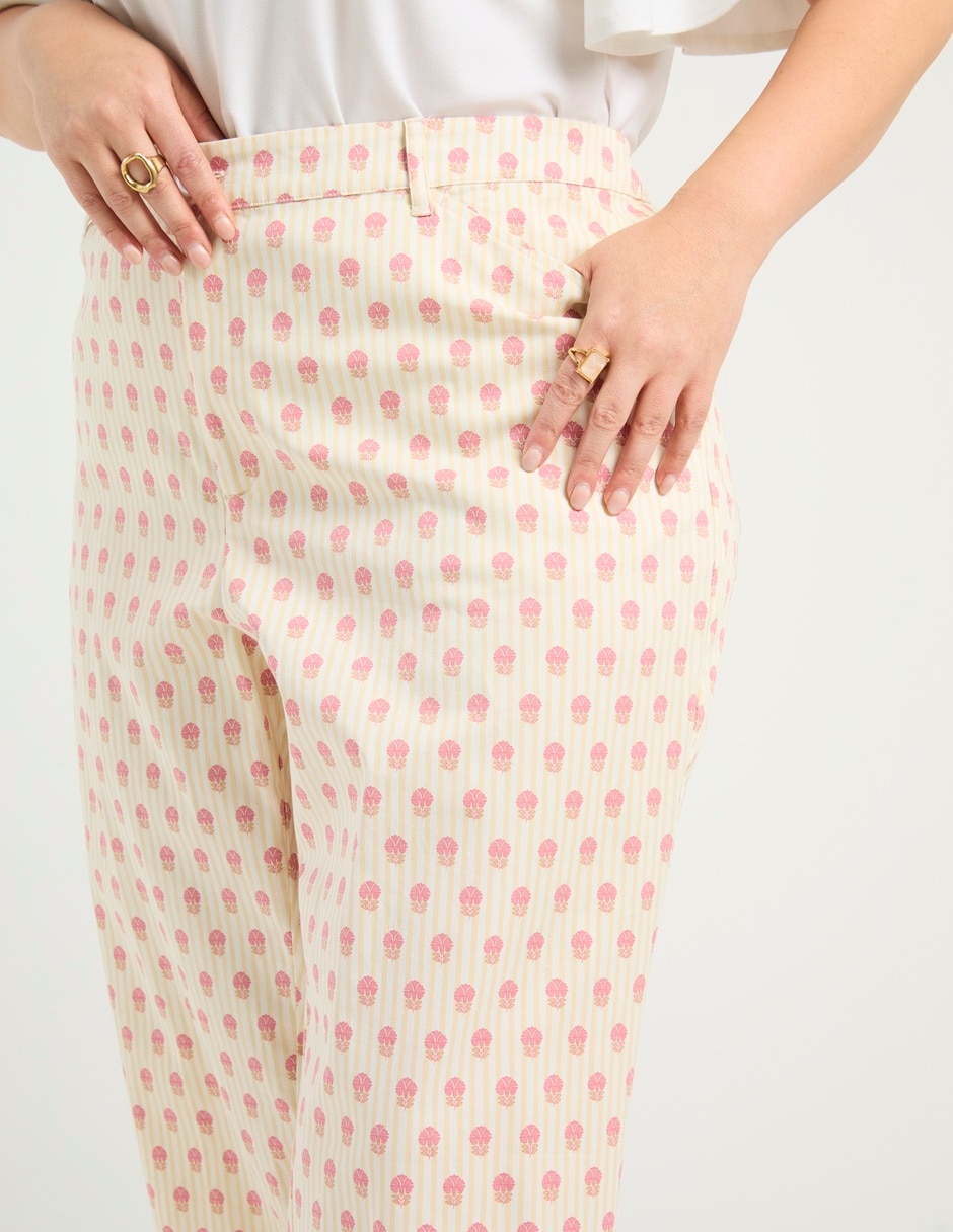 Pantalón capri regular para mujer 2